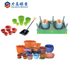 Injection Molding Flowerpot Maker Made In China Imitate Fence Plastic Garden Flower Pot Mould